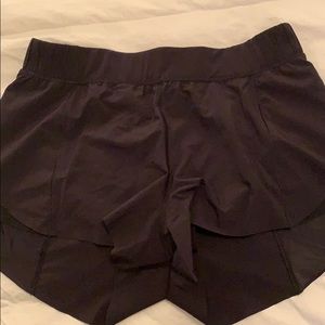 Lululemon black running shorts